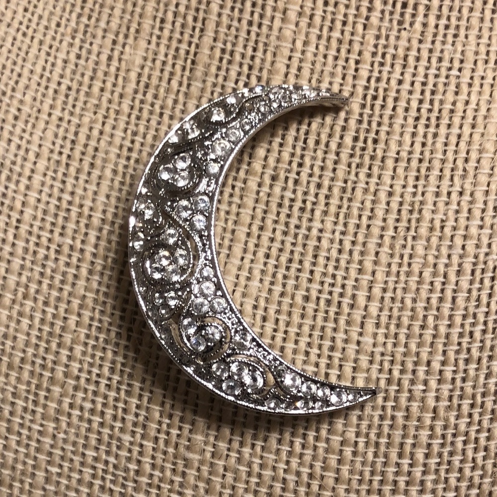 Nolan Miller vintage crescent moon pin